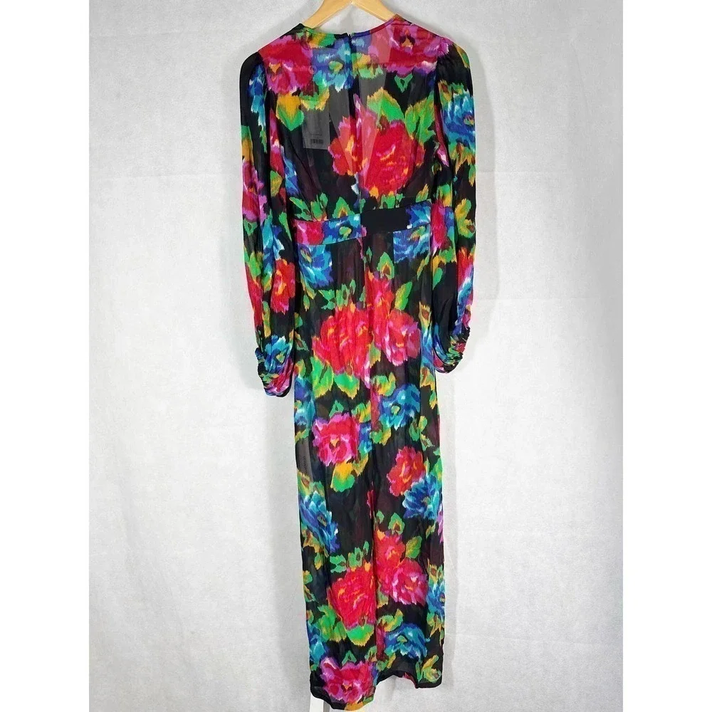 Rat & Boa Ferreira Floral Print Maxi Dress Size Small